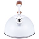 Czajnik z gwizdkiem stalowy na gaz indukcja biały matowy WHITELINE 2.9L ORION 113519