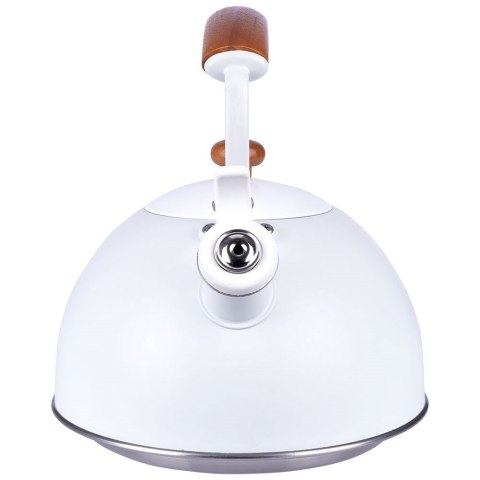 Czajnik z gwizdkiem stalowy na gaz indukcja biały matowy WHITELINE 2.9L ORION 113519