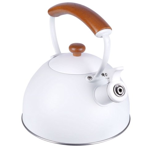 Czajnik z gwizdkiem stalowy na gaz indukcja biały matowy WHITELINE 2.9L ORION 113519