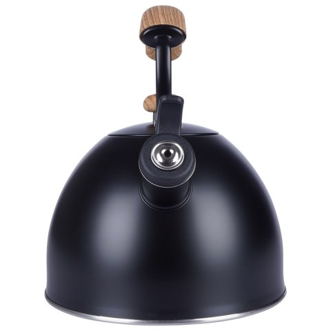 Czajnik z gwizdkiem stalowy na gaz indukcja czarny MAT 2.5L VILDE 199003