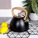 Czajnik z gwizdkiem stalowy na gaz indukcja czarny matowy 3L VILDE 111923