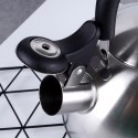 Czajnik z gwizdkiem stalowy na gaz indukcja srebrny 2.5L EXCELLENT HOUSEWARE 259346