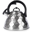 Czajnik z gwizdkiem stalowy na gaz indukcja srebrny 3.4L ORION 113516