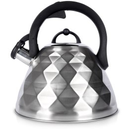 Czajnik z gwizdkiem stalowy na gaz indukcja srebrny 3.4L ORION 113516