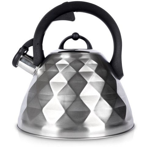 Czajnik z gwizdkiem stalowy na gaz indukcja srebrny 3.4L ORION 113516
