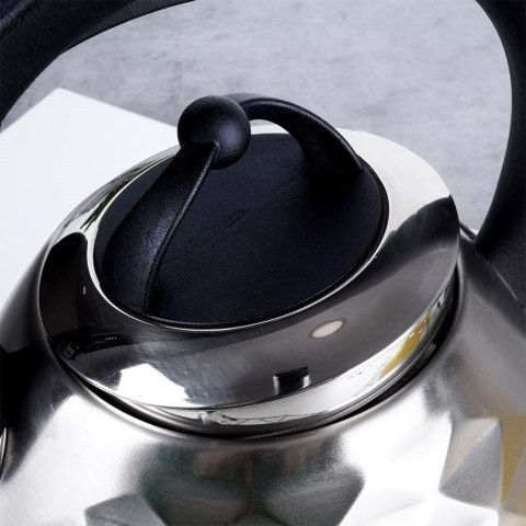 Czajnik z gwizdkiem stalowy na gaz indukcja srebrny 3.4L ORION 113516