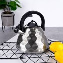 Czajnik z gwizdkiem stalowy na gaz indukcja srebrny 3.4L ORION 113516