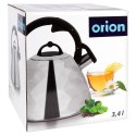 Czajnik z gwizdkiem stalowy na gaz indukcja srebrny 3.4L ORION 113516