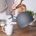 Czajnik z gwizdkiem stalowy na gaz indukcja szary MAT 2.5L VILDE 199004