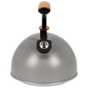Czajnik z gwizdkiem stalowy na gaz indukcja szary matowy WOODEN 2.9L ORION 113517