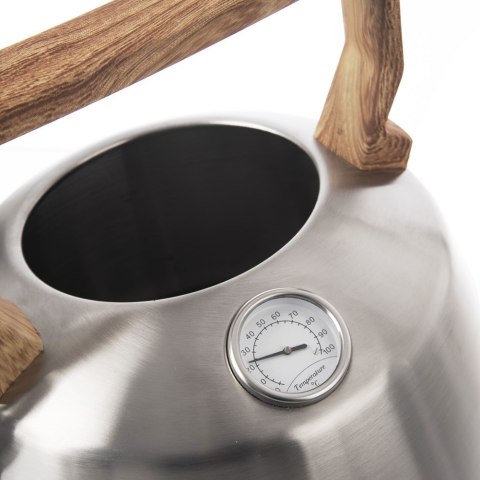 Czajnik z gwizdkiem stalowy na gaz indukcja z termometrem 3.2L ORION 113521