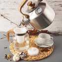 Czajnik z gwizdkiem stalowy na gaz indukcja z termometrem 3.2L ORION 113521