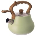 Czajnik z gwizdkiem stalowy na gaz indukcja zielony GREENISH 3L ORION 113522