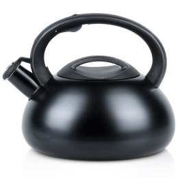 Czajnik z gwizdkiem stalowy na gaz indukcję czarny 3L VILDE 199012