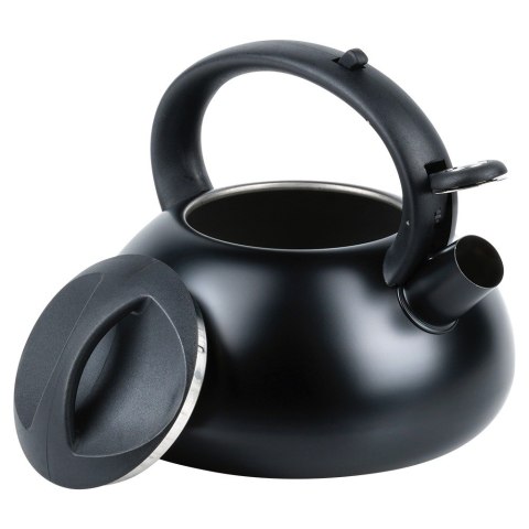 Czajnik z gwizdkiem stalowy na gaz indukcję czarny 3L VILDE 199012