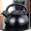 Czajnik z gwizdkiem stalowy na gaz indukcję czarny 3L VILDE 199012