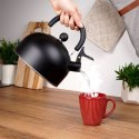 Czajnik z gwizdkiem stalowy na gaz indukcję czarny matowy 2L VILDE 199013