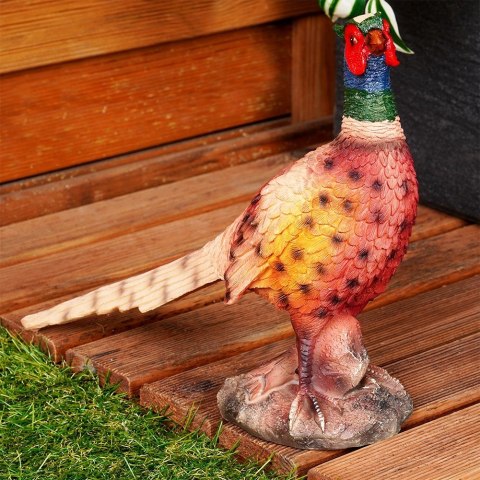 Figurka ogrodowa dekoracyjna dekoracja do ogrodu bażant 32.5x9.5x23cm PROGARDEN 339501