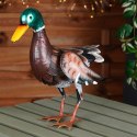 Figurka ogrodowa dekoracyjna dekoracja do ogrodu metalowa kaczor 40x16x36cm PROGARDEN 339493