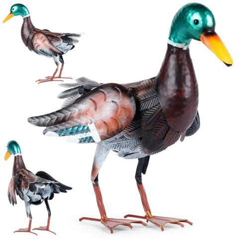 Figurka ogrodowa dekoracyjna dekoracja do ogrodu metalowa kaczor 40x16x36cm PROGARDEN 339493