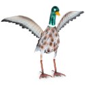 Figurka ogrodowa dekoracyjna dekoracja do ogrodu metalowa kaczor 51.5x24x41cm PROGARDEN 339492