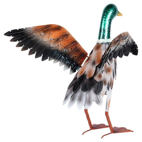 Figurka ogrodowa dekoracyjna dekoracja do ogrodu metalowa kaczor 51.5x24x41cm PROGARDEN 339492
