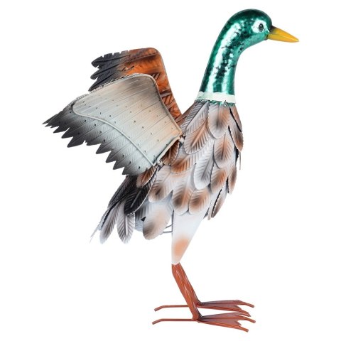 Figurka ogrodowa dekoracyjna dekoracja do ogrodu metalowa kaczor 51.5x24x41cm PROGARDEN 339492