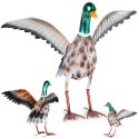 Figurka ogrodowa dekoracyjna dekoracja do ogrodu metalowa kaczor 51.5x24x41cm PROGARDEN 339492