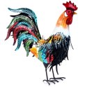 Figurka ogrodowa dekoracyjna dekoracja do ogrodu metalowa kogut 39x12x40cm PROGARDEN 339502