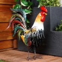 Figurka ogrodowa dekoracyjna dekoracja do ogrodu metalowa kogut 39x12x40cm PROGARDEN 339502