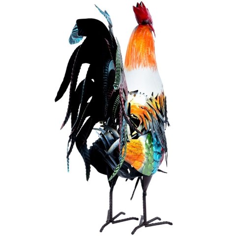 Figurka ogrodowa dekoracyjna dekoracja do ogrodu metalowa kogut 39x12x40cm PROGARDEN 339502