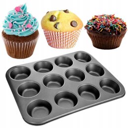Forma do pieczenia babeczek muffinów x12 KRISBERG KS-010