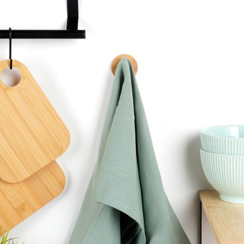 Haczyk Wieszak uchwyt uchwyt samoprzylepny drewniany metalowy czarny 5x3.5cm VILDE 566017