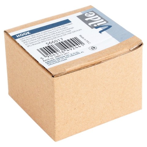 Haczyk Wieszak uchwyt uchwyt samoprzylepny drewniany metalowy czarny 5x3.5cm VILDE 566017