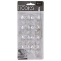 Haczyki wieszaki uchwyty haczyk na przyssawkę 4cm 8 sztuk STORAGE SOLUTIONS 569128