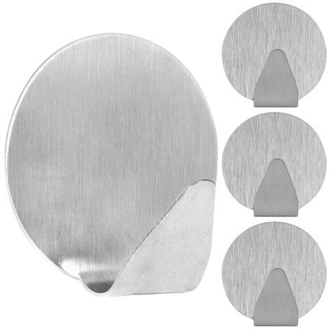 Haczyki wieszaki uchwyty haczyk samoprzylepny stalowy 3.5x4cm 4SZT STORAGE SOLUTIONS 569418-W3
