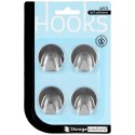 Haczyki wieszaki uchwyty haczyk samoprzylepny stalowy 3.5x4cm 4SZT STORAGE SOLUTIONS 569418-W3