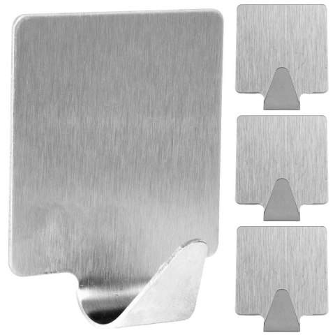 Haczyki wieszaki uchwyty haczyk samoprzylepny stalowy 3.5x4cm 4SZT STORAGE SOLUTIONS 569418-W4