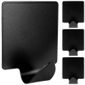 Haczyki wieszaki uchwyty haczyk samoprzylepny stalowy czarny 4x3.5cm 4SZT STORAGE SOLUTIONS 569572-W4