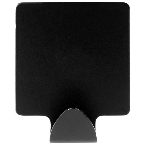 Haczyki wieszaki uchwyty haczyk samoprzylepny stalowy czarny 4x3.5cm 4SZT STORAGE SOLUTIONS 569572-W4