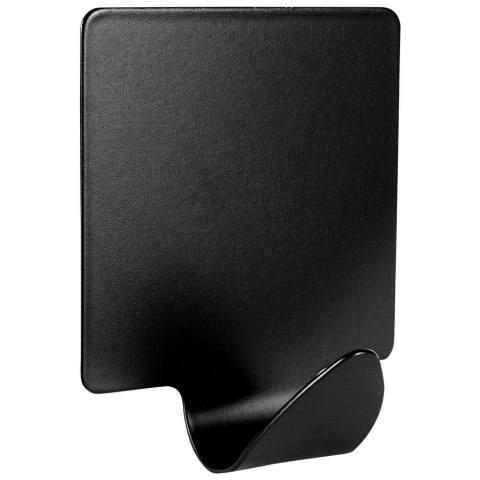 Haczyki wieszaki uchwyty haczyk samoprzylepny stalowy czarny 4x3.5cm 4SZT STORAGE SOLUTIONS 569572-W4