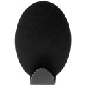 Haczyki wieszaki uchwyty haczyk samoprzylepny stalowy czarny 5.5x3.5cm 4SZT STORAGE SOLUTIONS 569572-W1
