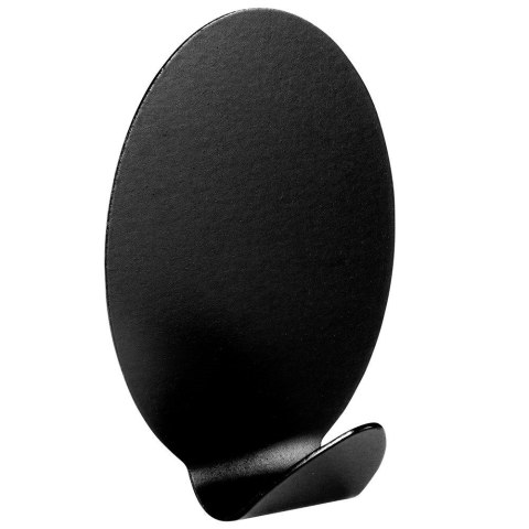 Haczyki wieszaki uchwyty haczyk samoprzylepny stalowy czarny 5.5x3.5cm 4SZT STORAGE SOLUTIONS 569572-W1