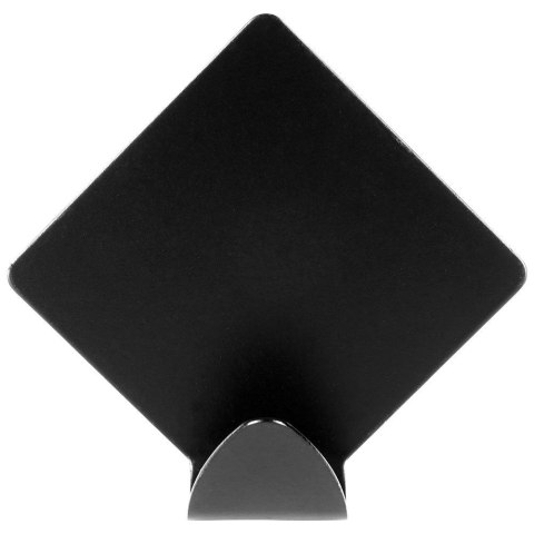 Haczyki wieszaki uchwyty haczyk samoprzylepny stalowy czarny 5x5cm 4SZT STORAGE SOLUTIONS 569572-W2
