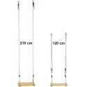 Huśtawka ogrodowa drewniana dla dzieci 40x16cm FREE & EASY 339297