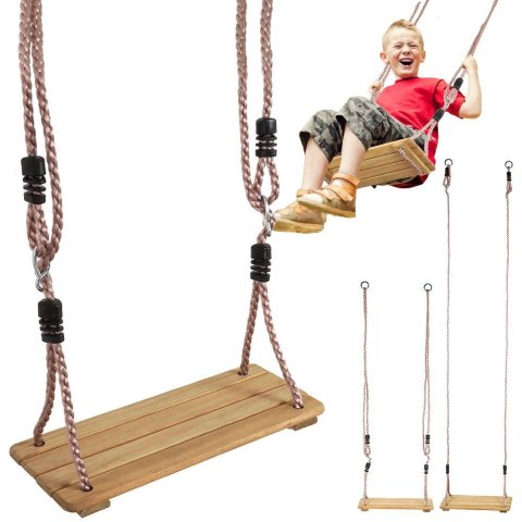 Huśtawka ogrodowa drewniana dla dzieci 40x16cm FREE & EASY 339297