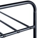 Metalowa półka na buty regał stojak organizer czarny 3-poziomowy 63x28x60cm VILDE 569979