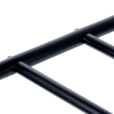 Metalowa półka na buty regał stojak organizer czarny 3-poziomowy 63x28x60cm VILDE 569979