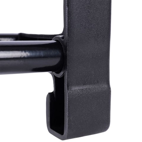 Metalowa półka na buty regał stojak organizer czarny 4-poziomowy 49.5x18.5x56.5cm VILDE 569732