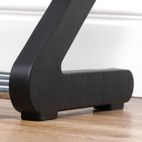 Metalowa półka na buty regał stojak organizer czarny 4-poziomowy 61.5x19x50cm VILDE 568024